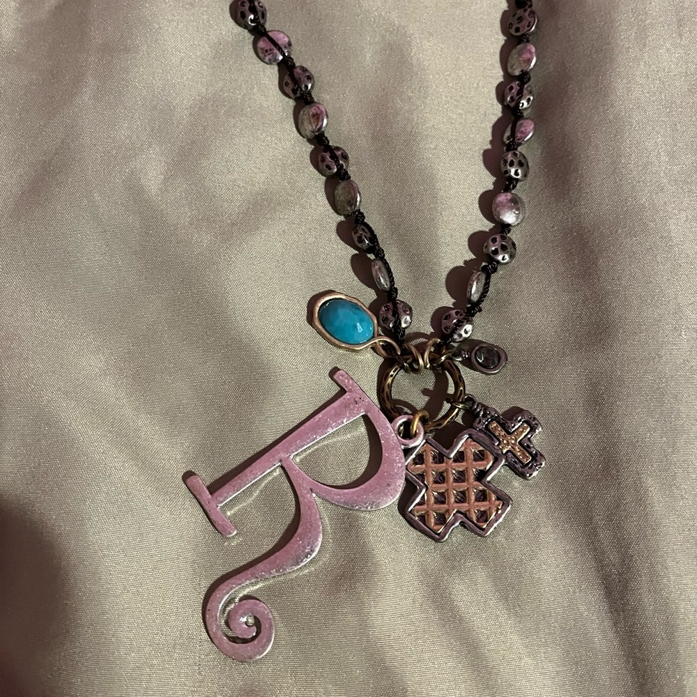 Initial R necklace